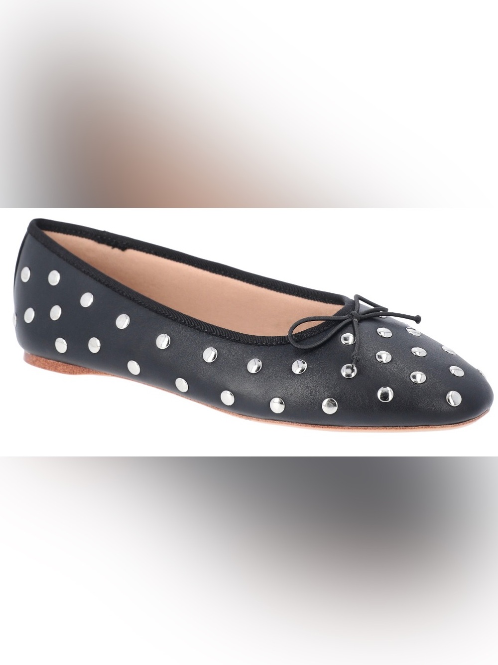 Time and Tru Women's Studded Ballet Flat